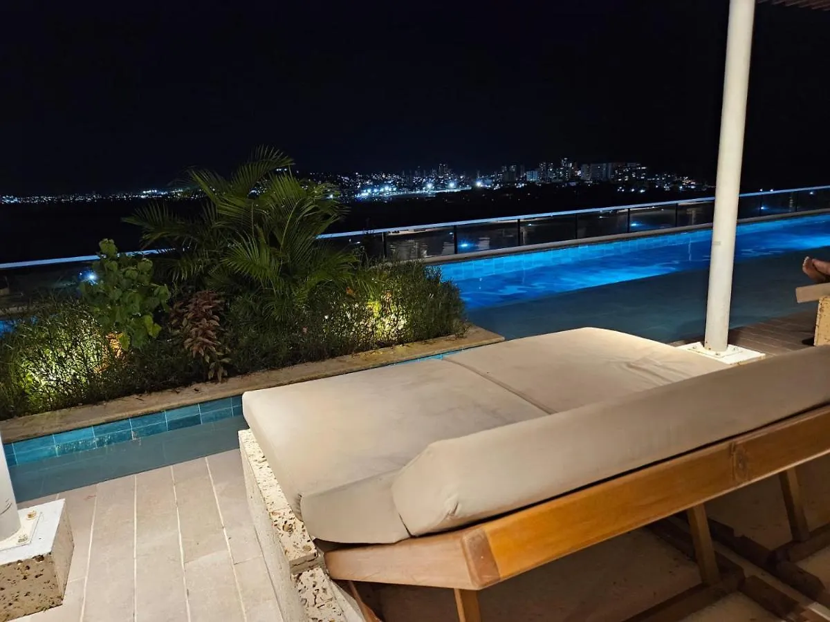 Apartamento Con Jacuzzi Privado, Vista Al Mar, Sector Exclusivo Cartagena شقة