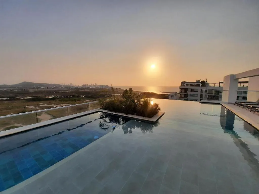 Apartamento Con Jacuzzi Privado, Vista Al Mar, Sector Exclusivo Cartagena 0*,  كولومبيا
