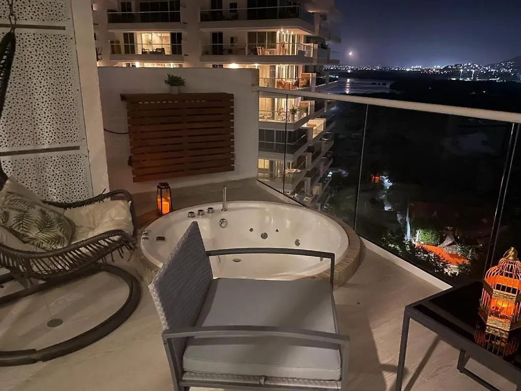Apartamento Con Jacuzzi Privado, Vista Al Mar, Sector Exclusivo Cartagena 0*,