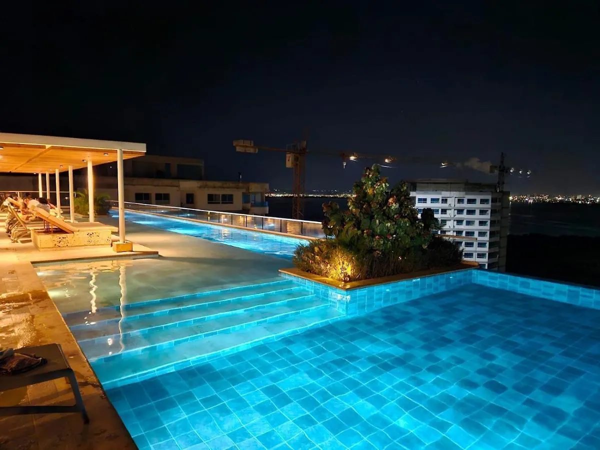 Апартаменты Apartamento Con Jacuzzi Privado, Vista Al Mar, Sector Exclusivo Картахена